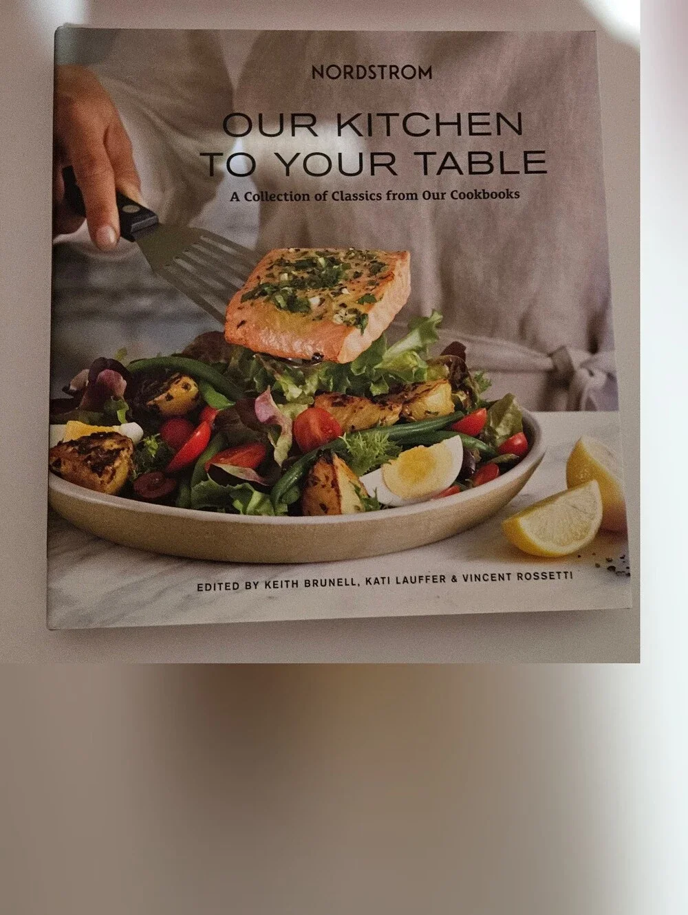 Nordstrom Cookbook — White Cover with Colorful Food Photo